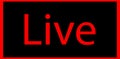 black-red signs with the word `live` in red letters